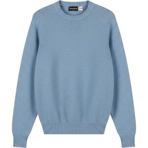 Vintage Turnabout Light Blue Wintuk Orlon‎ Acrylic Crewneck Sweater Large Retro